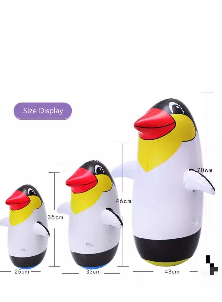 ألعاب حقيبة ملاكمة البطريق المناسبة للأطفال (3 عبوات، لون عشوائي) ألعاب ملاكمة حقيبة ملاكمة الطفل والوالدين - Image 3